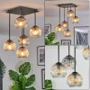 Ripoll Plafonnier, Boule lumineuse Ambre, Clair, Fumé, 5 lumières