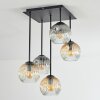 Ripoll Plafonnier, Boule lumineuse Ambre, Clair, Fumé, 5 lumières