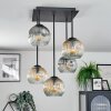 Ripoll Plafonnier, Boule lumineuse Ambre, Clair, Fumé, 5 lumières
