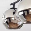 Ripoll Plafonnier, Boule lumineuse Chrome, Fumé, 2 lumières