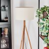 Flemming Lampadaire Écru, Nickel mat, 1 lumière