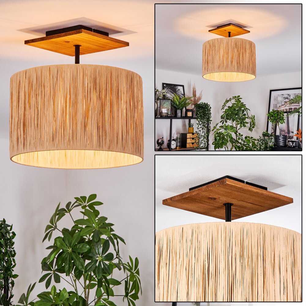 Granja Plafonnier Écru, Noir, 1 lumière main product photo