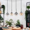 Gastor Suspension, Boule lumineuse, Suspension Ambre, Clair, Fumé, 4 lumières