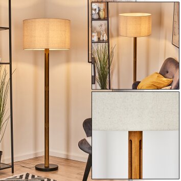 Flemming Lampadaire Brun, Écru, Noir, 1 lumière Flemming Lampadaire Brun, Écru, Noir, 1 lumière