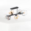Ripoll Plafonnier, Boule lumineuse Ambre, Clair, Fumé, 6 lumières