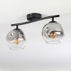Ripoll Plafonnier, Boule lumineuse Clair, Fumé, 2 lumières