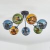Koyoto Plafonnier, Boule lumineuse 82 cm Bleu, Or, Vert, 7 lumières
