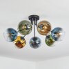 Koyoto Plafonnier, Boule lumineuse 82 cm Bleu, Or, Vert, Clair, 7 lumières