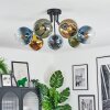 Koyoto Plafonnier, Boule lumineuse 82 cm Bleu, Or, Vert, Clair, 7 lumières