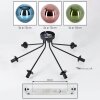 Gastor Plafonnier, Boule lumineuse 82 cm Bleu, Vert, Cuivré, 7 lumières