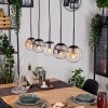 Gastor Suspension, Boule lumineuse, Suspension Ambre, Clair, Fumé, 5 lumières