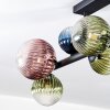 Chehalis Plafonnier, Boule lumineuse Bleu, Vert, Clair, Cuivré, 8 lumières