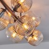 Koyoto Plafonnier, Boule lumineuse Ambre, Clair, 10 lumières