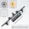 Gastor Plafonnier, Boule lumineuse Ambre, Clair, Fumé, 5 lumières