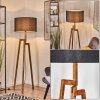 Flemming Lampadaire Écru, Noir, 1 lumière