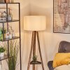 Flemming Lampadaire Écru, Noir, 1 lumière