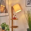 Venor Lampadaire Brun foncé, Écru, Noir, 1 lumière