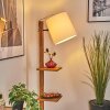 Venor Lampadaire Brun foncé, Écru, Noir, 1 lumière