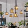 Koyoto Suspension, Boule lumineuse, Suspension Ambre, 6 lumières