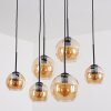 Koyoto Suspension, Boule lumineuse, Suspension Ambre, 6 lumières