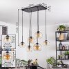Koyoto Suspension, Boule lumineuse, Suspension Ambre, Clair, 6 lumières