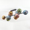 Koyoto Plafonnier, Boule lumineuse Bleu, Or, Vert, Cuivré, 10 lumières