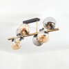 Gastor Plafonnier, Boule lumineuse Or, Noir, 8 lumières