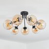 Koyoto Plafonnier, Boule lumineuse 82 cm Ambre, Clair, 7 lumières