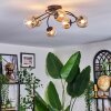 Chehalis Plafonnier, Boule lumineuse 56 cm Ambre, Clair, 6 lumières