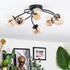 Chehalis Plafonnier, Boule lumineuse 56 cm Ambre, Clair, 6 lumières