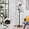 Koyoto Lampadaire 40 cm Ambre, Clair, Fumé, 6 lumières