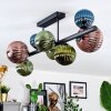 Chehalis Plafonnier, Boule lumineuse Bleu, Vert, Cuivré, 8 lumières
