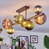 Chehalis Plafonnier, Boule lumineuse Bleu, Vert, Cuivré, 8 lumières