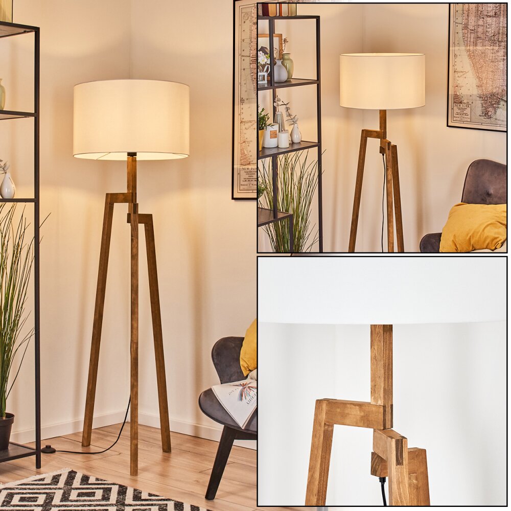 Flemming Lampadaire Écru, Noir, 1 lumière main product photo