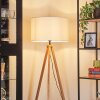Flemming Lampadaire Écru, Noir, 1 lumière