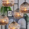 Ripoll Plafonnier, Boule lumineuse Chrome, Fumé, 5 lumières