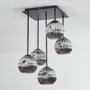 Ripoll Plafonnier, Boule lumineuse Chrome, Fumé, 5 lumières