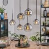 Koyoto Suspension, Boule lumineuse, Suspension Clair, Fumé, 6 lumières