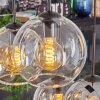 Koyoto Suspension, Boule lumineuse, Suspension Ambre, Clair, Fumé, 6 lumières