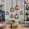 Koyoto Suspension, Boule lumineuse, Suspension Bleu, Vert, Cuivré, 6 lumières