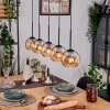 Koyoto Suspension, Boule lumineuse, Suspension Écru, Noir, 5 lumières