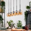 Koyoto Suspension, Boule lumineuse, Suspension Écru, Noir, 5 lumières