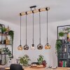 Koyoto Suspension, Boule lumineuse, Suspension Écru, Noir, 5 lumières