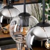 Koyoto Suspension, Boule lumineuse, Suspension Écru, Noir, 5 lumières