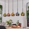 Koyoto Suspension, Boule lumineuse, Suspension Écru, Noir, 5 lumières