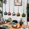Koyoto Suspension, Boule lumineuse, Suspension Écru, Noir, 5 lumières
