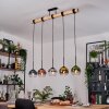 Koyoto Suspension, Boule lumineuse, Suspension Écru, Noir, 5 lumières