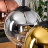 Koyoto Suspension, Boule lumineuse, Suspension Écru, Noir, 5 lumières