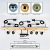 Koyoto Suspension, Boule lumineuse, Suspension Écru, Noir, 5 lumières