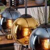 Koyoto Suspension, Boule lumineuse, Suspension Écru, Noir, 5 lumières